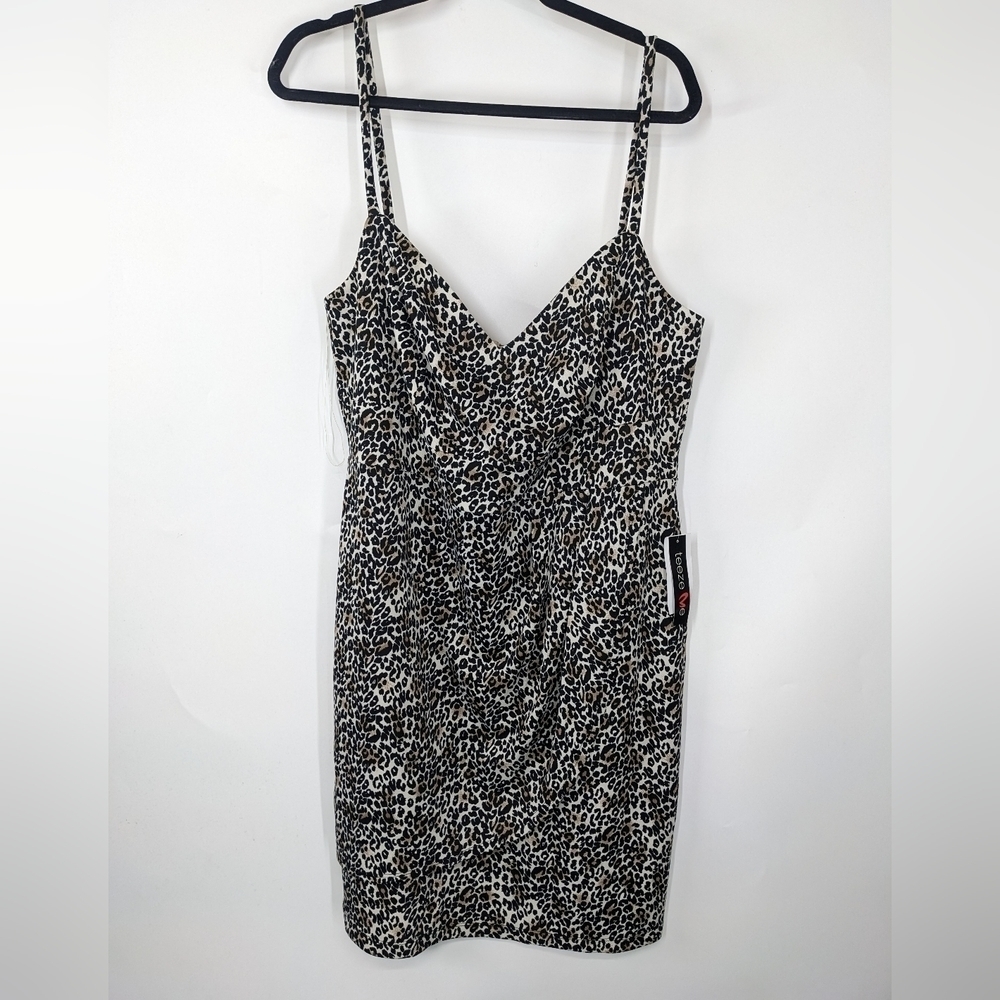 NWT TEEZE ME Animal Print Spaghetti Strap Dress